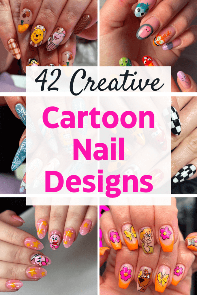 cartoon nail designs