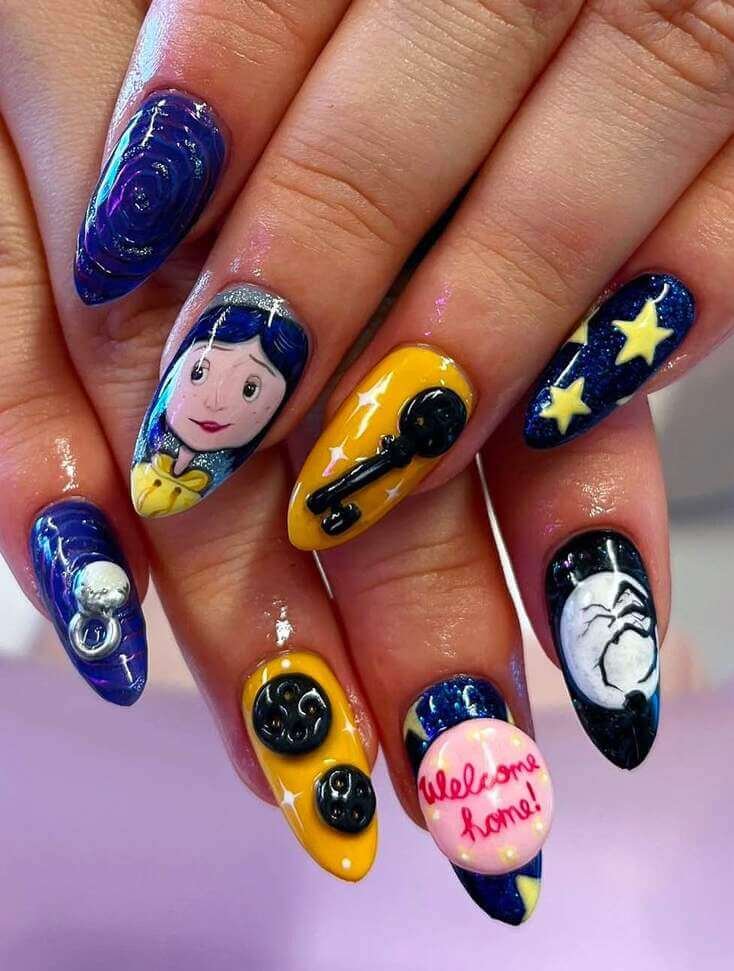 cartoon nail ideas