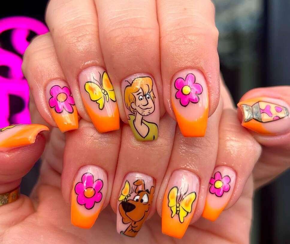 cartoon nail ideas