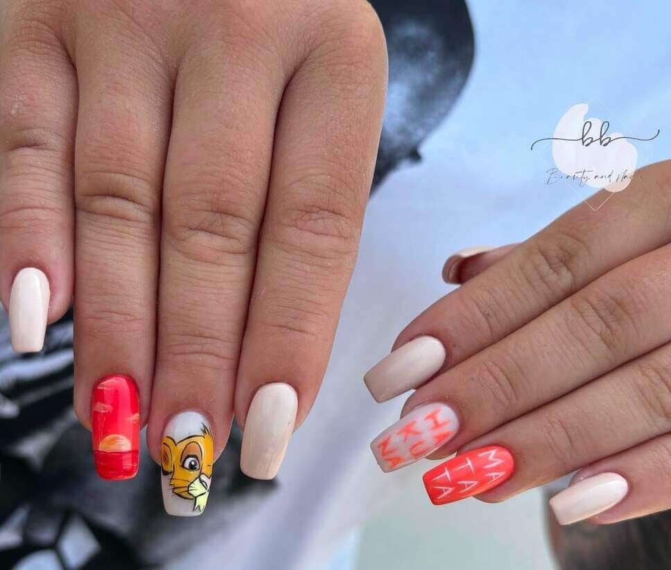 cartoon nail designs
