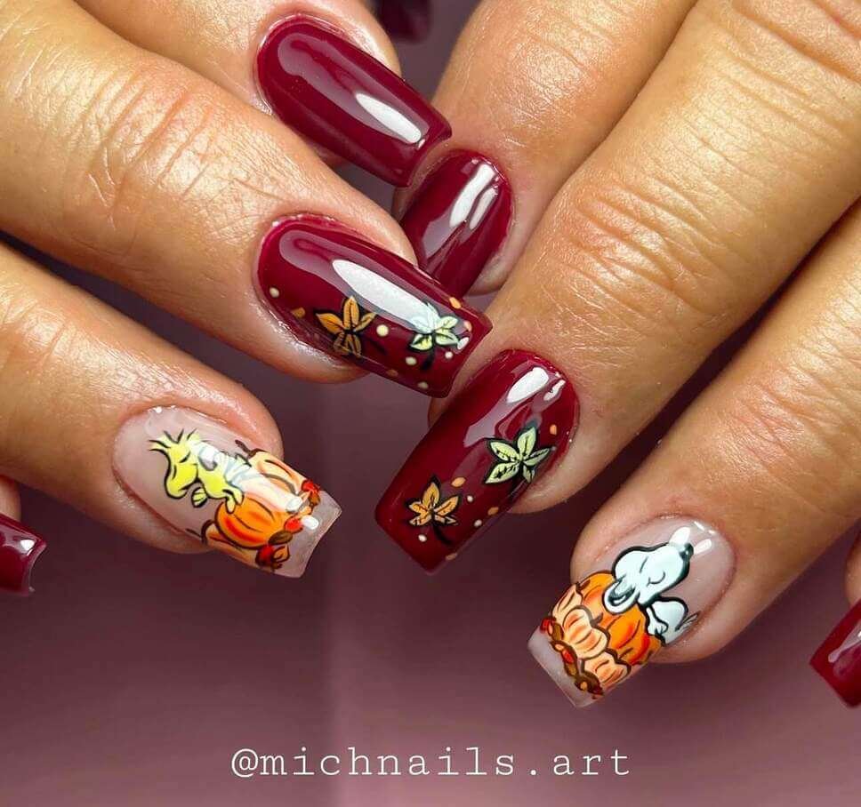 cartoon nail designs