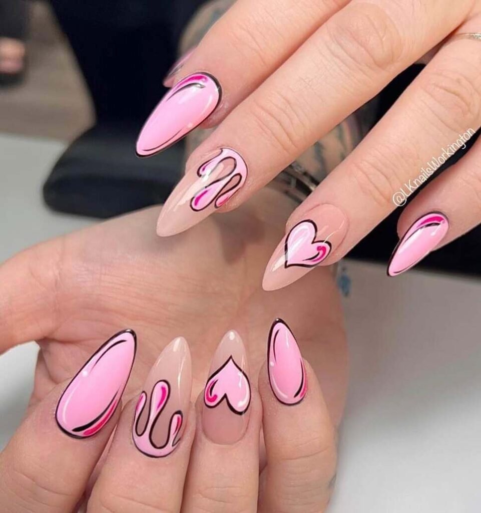 cartoon nail designs