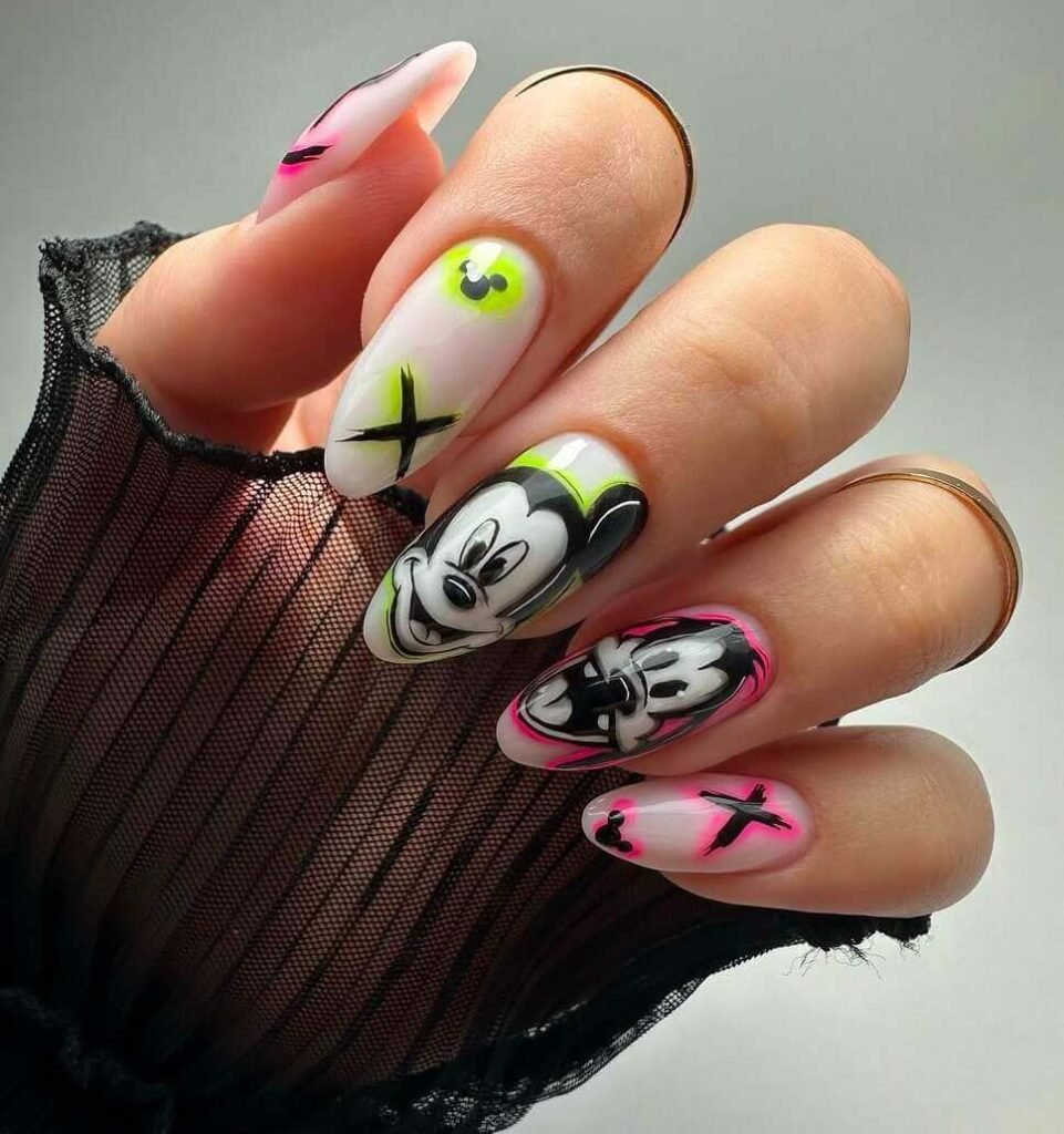cartoon nail ideas