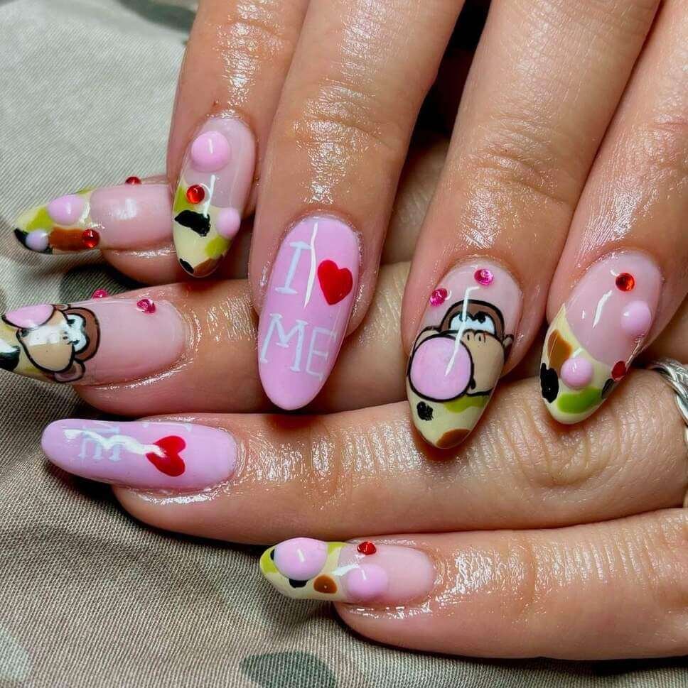 cartoon nail ideas