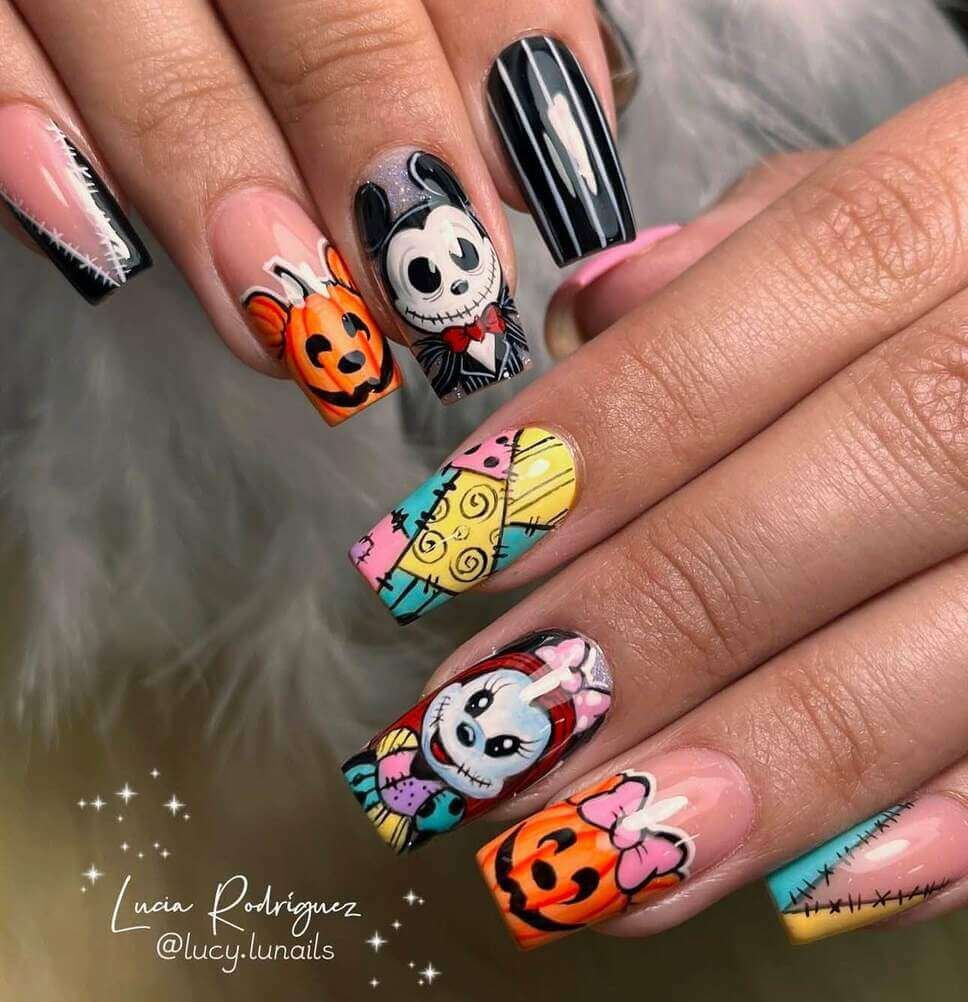 cartoon nail designs