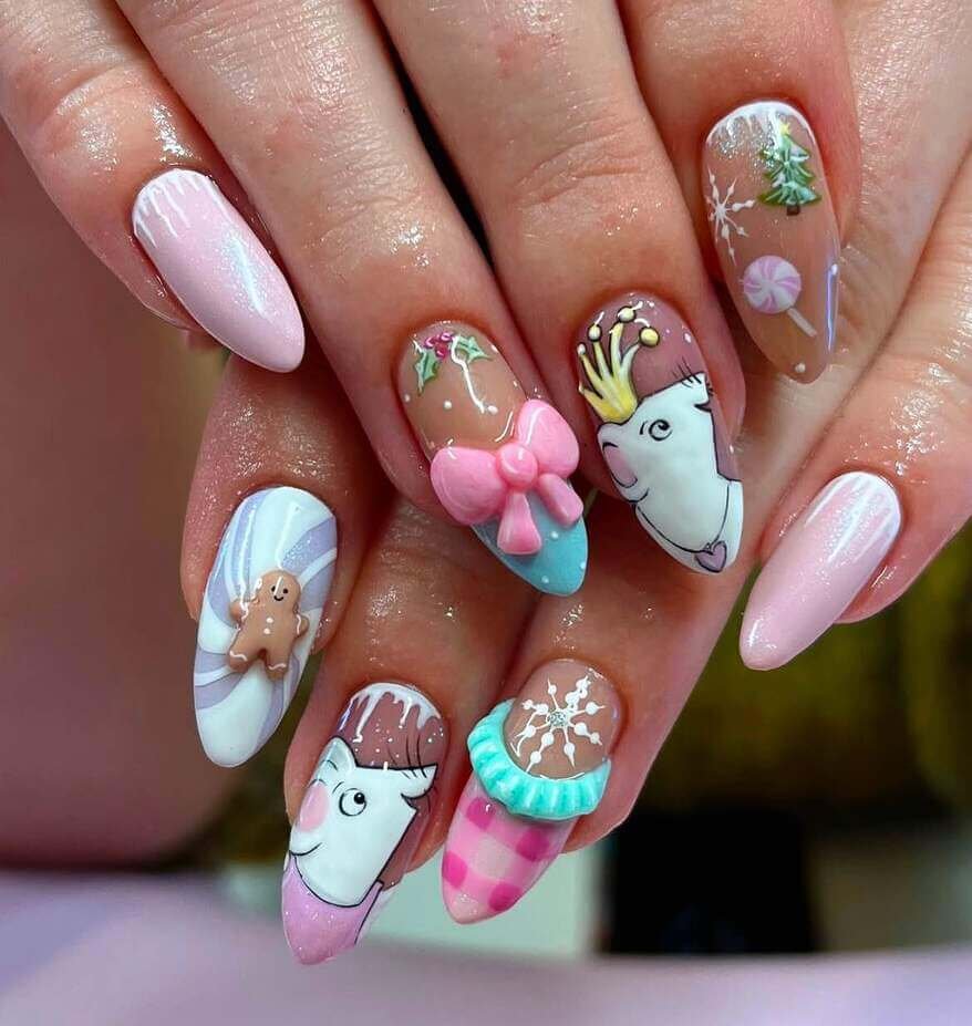 cartoon nail ideas