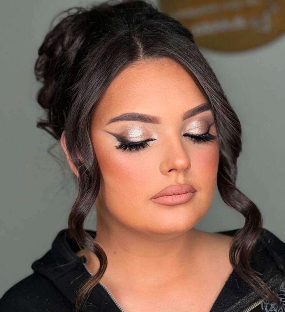 silver prom makeup looks