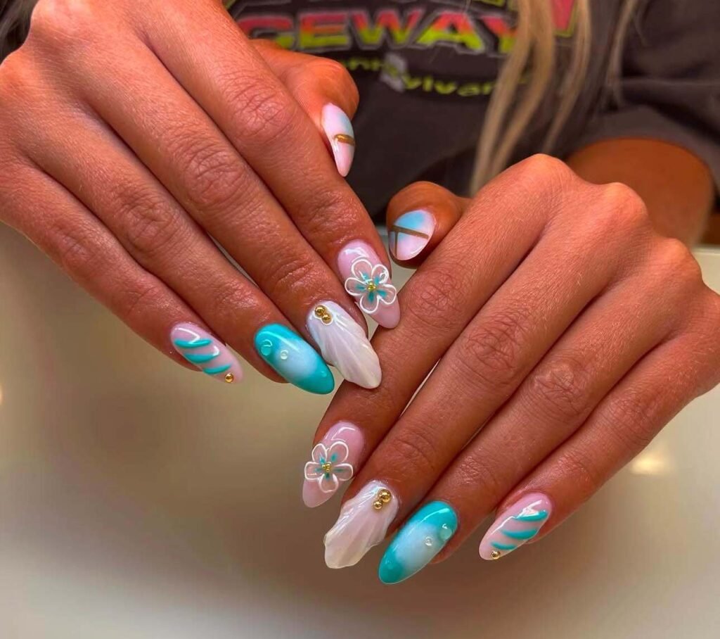 beach nail designs