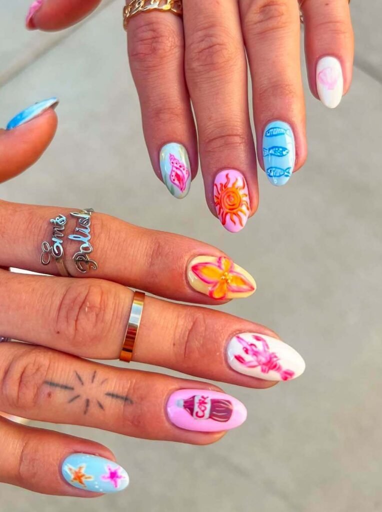 beach nail art