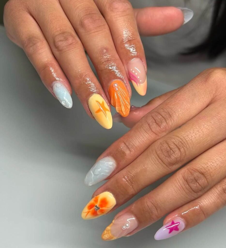 beach nail designs