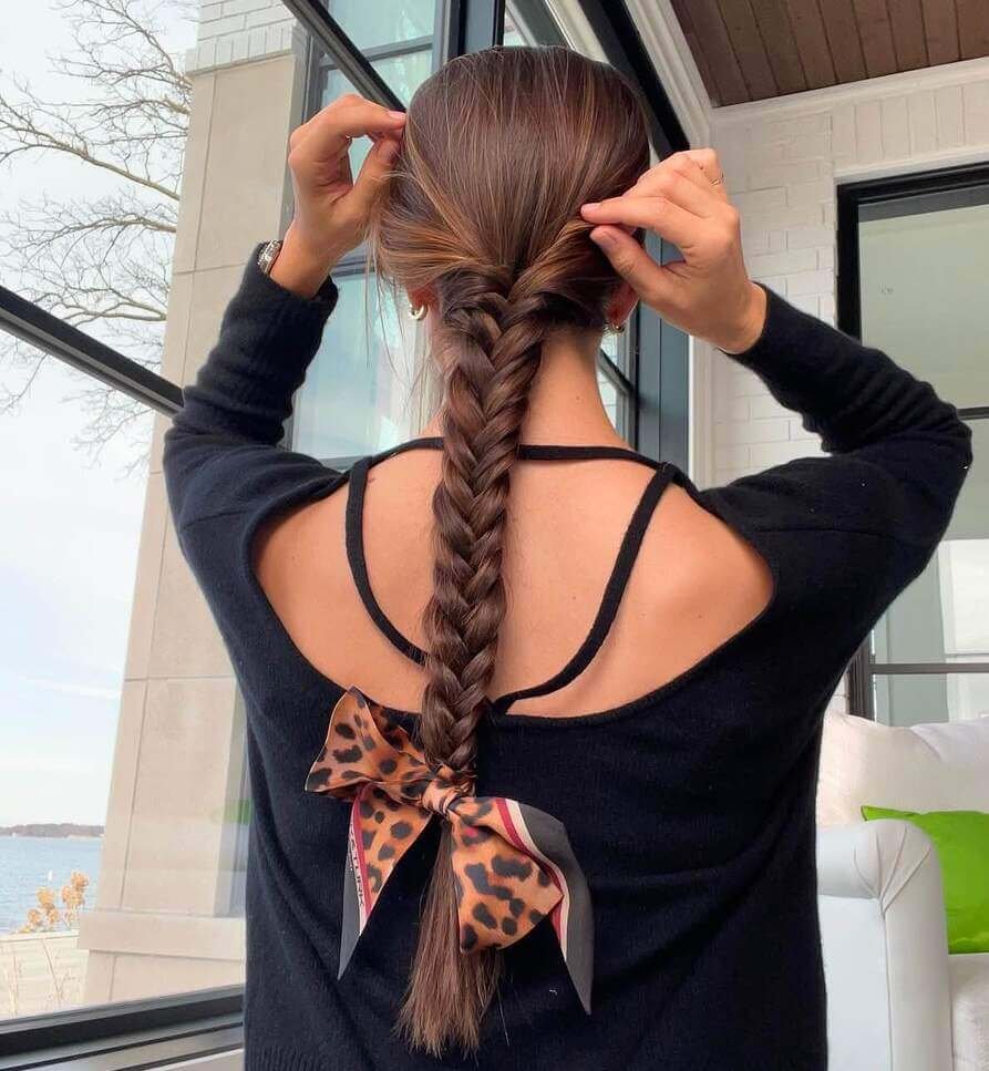 braid scarf hairstyles