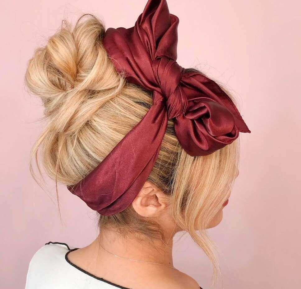 scarf hairstyle