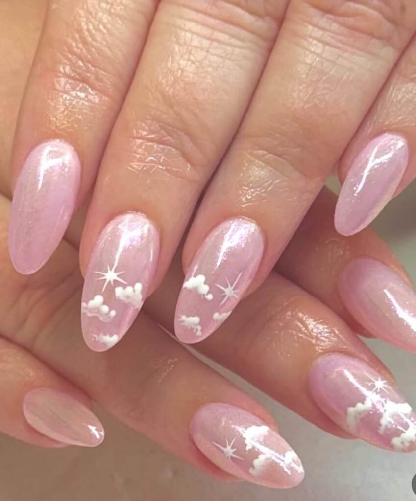 cloud nail designs