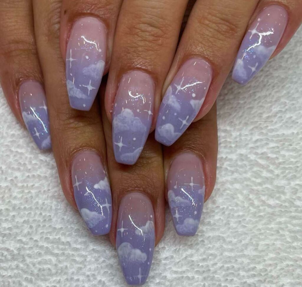 lavender cloud nails