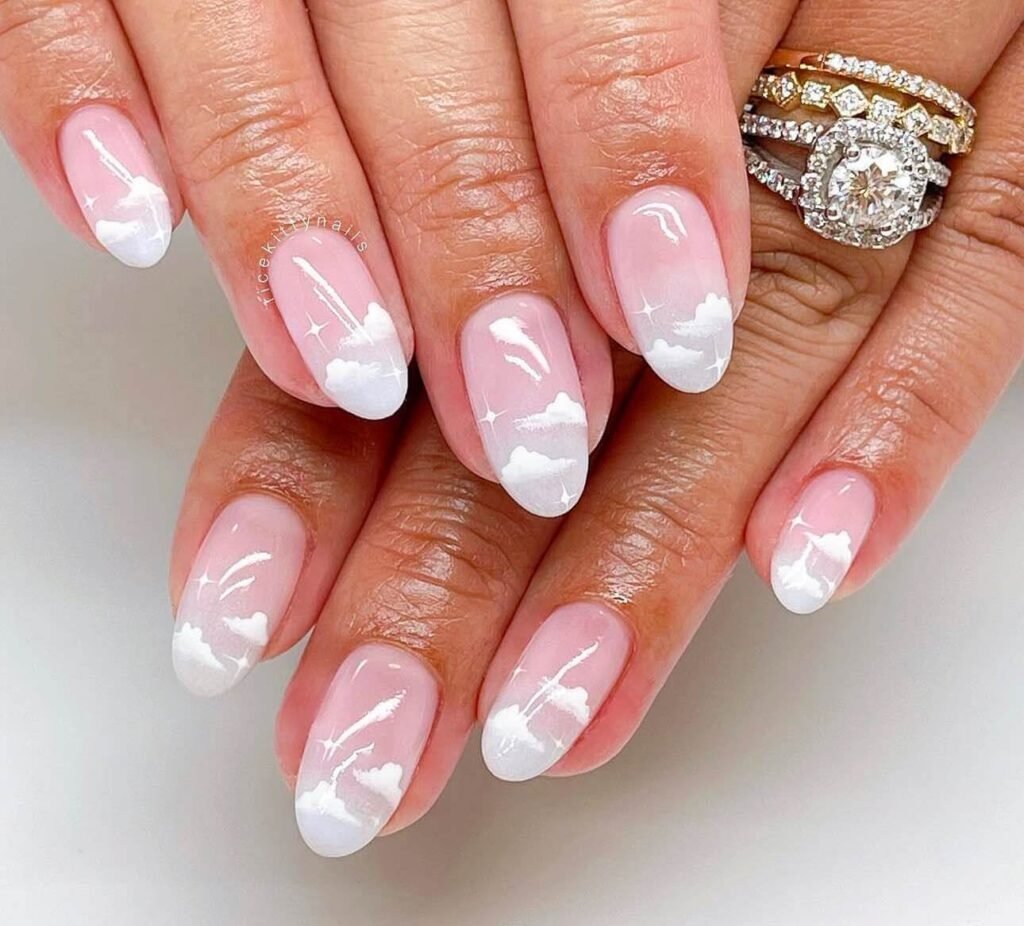 cloud nail ideas