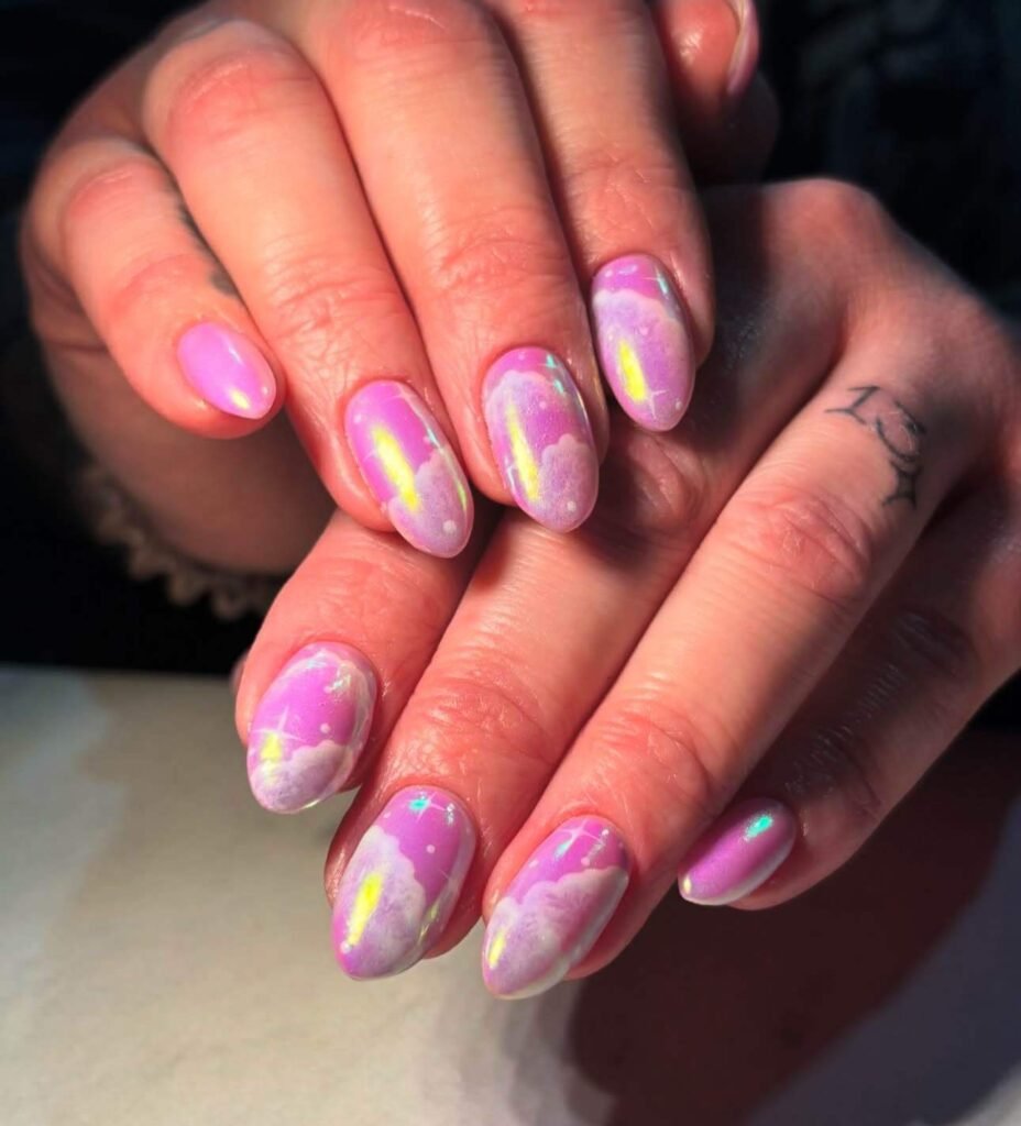 cloud nail designs