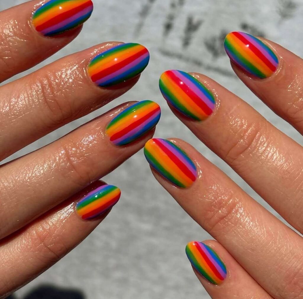 rainbow nail ideas