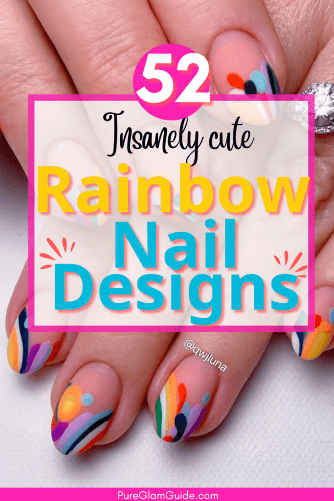rainbow nail designs