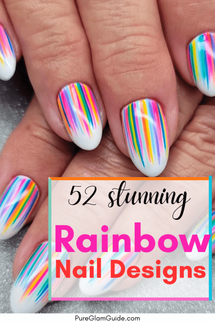 rainbow nail designs