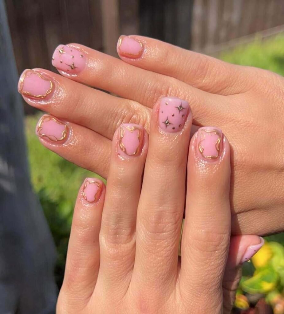 short overlay nail designs