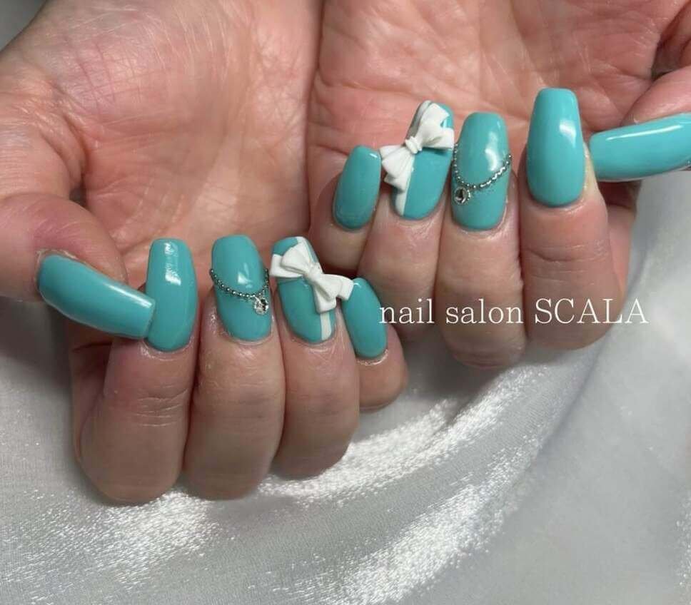 tiffany nail designs with bows