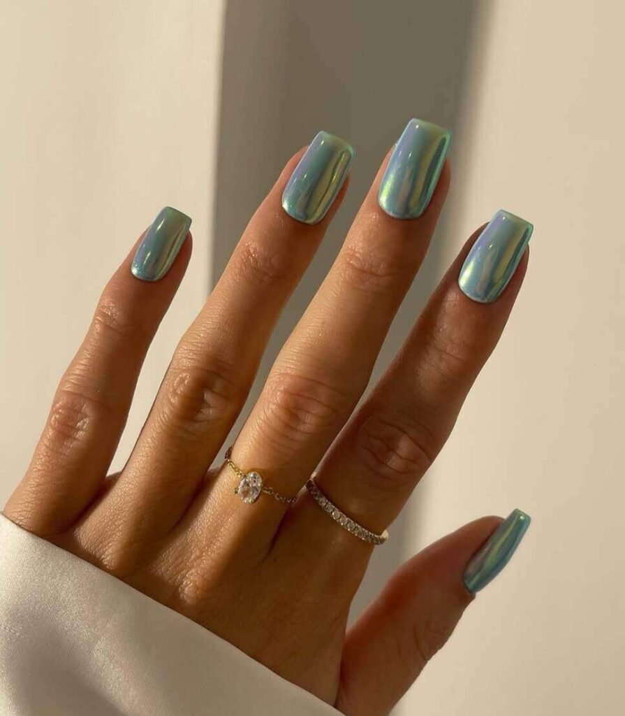 chrome tiffany nail designs