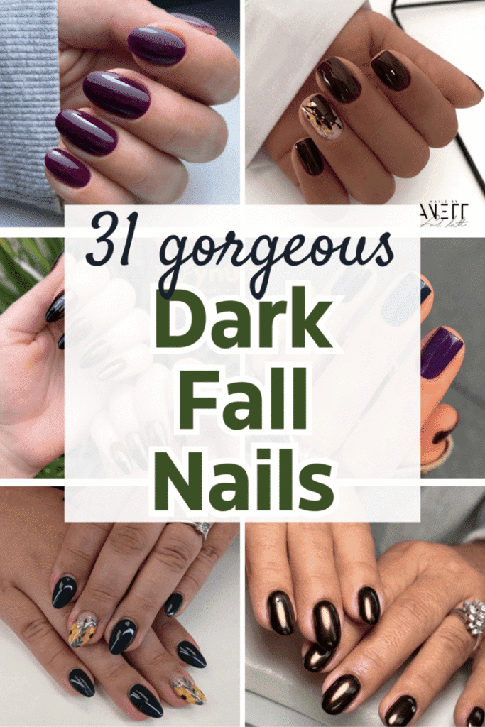 dark fall nails