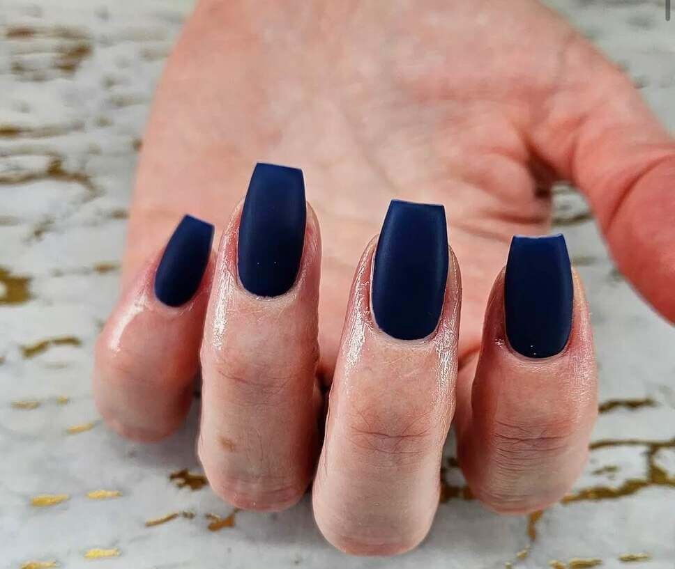 matte fall nails