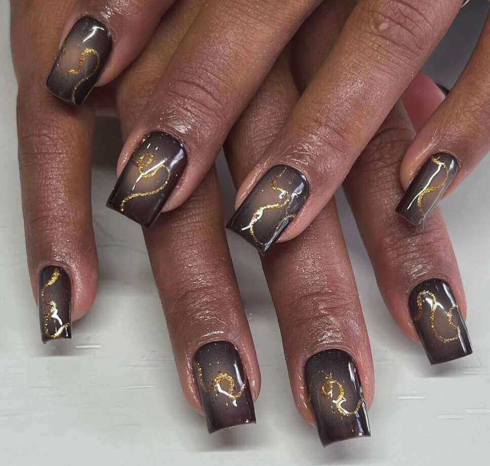 dark fall nails