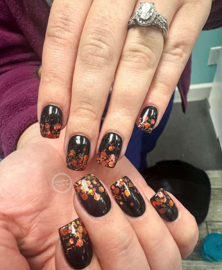 dark fall nails