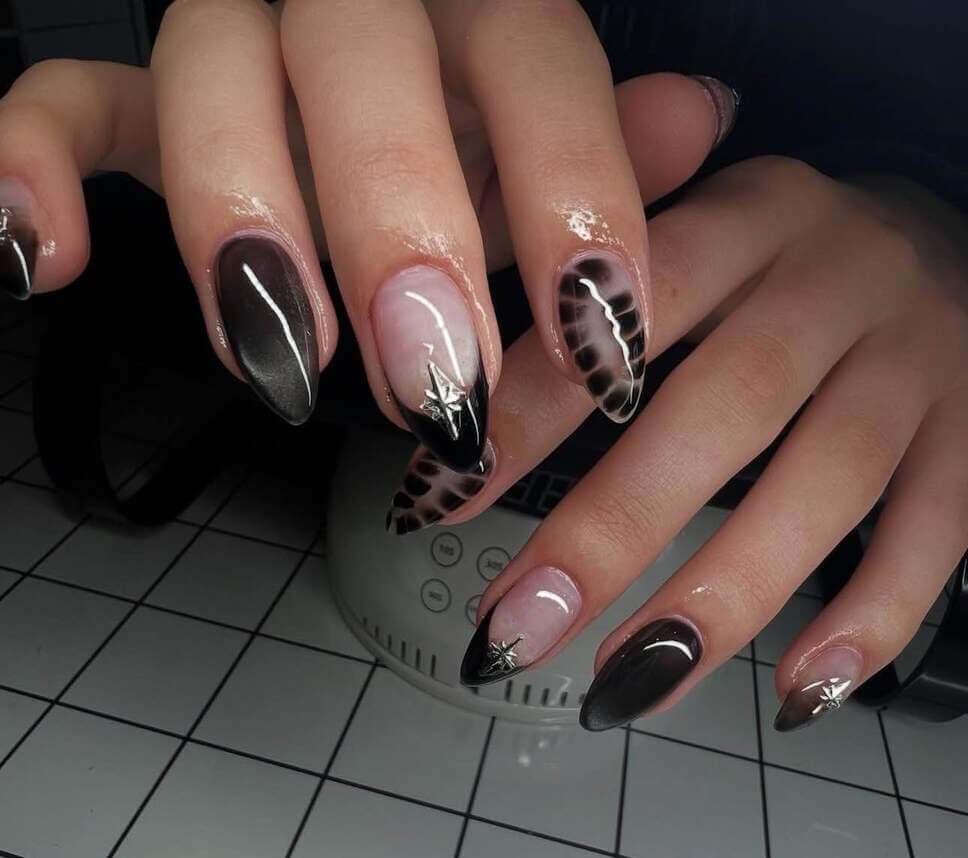 dark fall nails