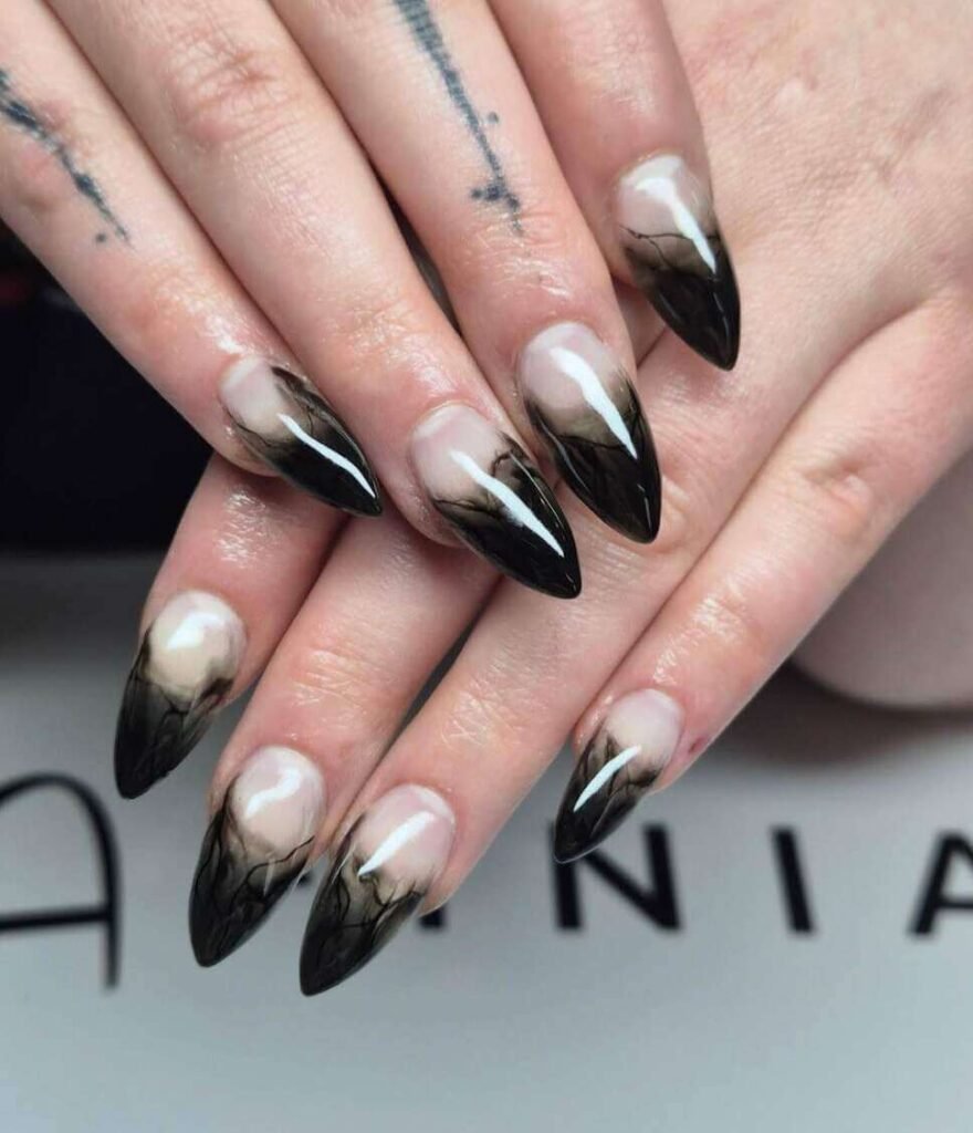 dark fall nails