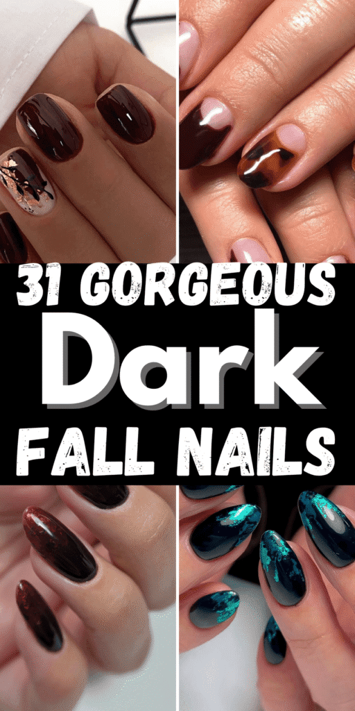 dark fall nails
