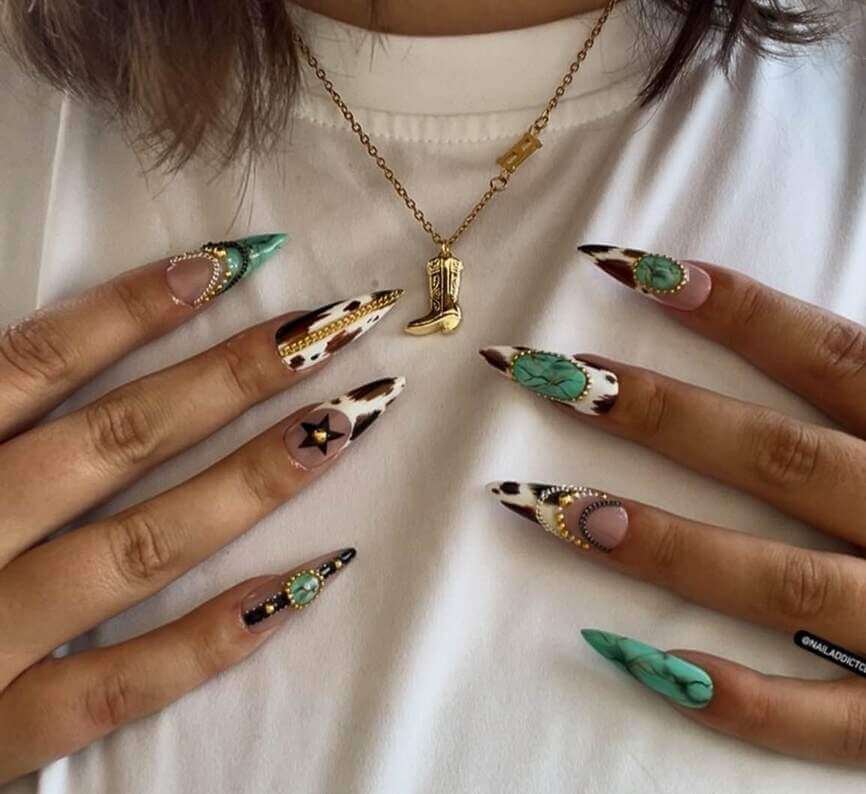 cowgirl nail designs