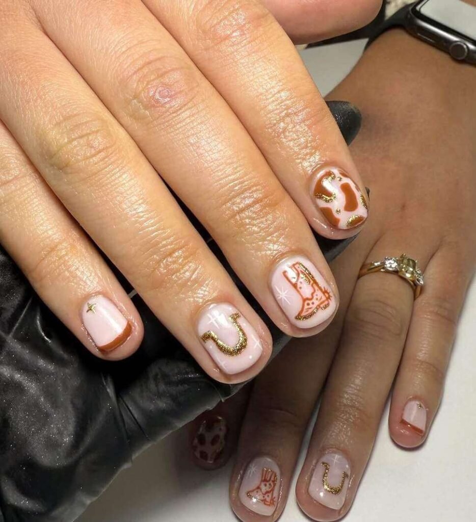 short cowgirl nails