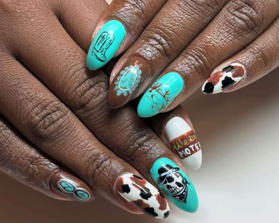 cowgirl nail designs