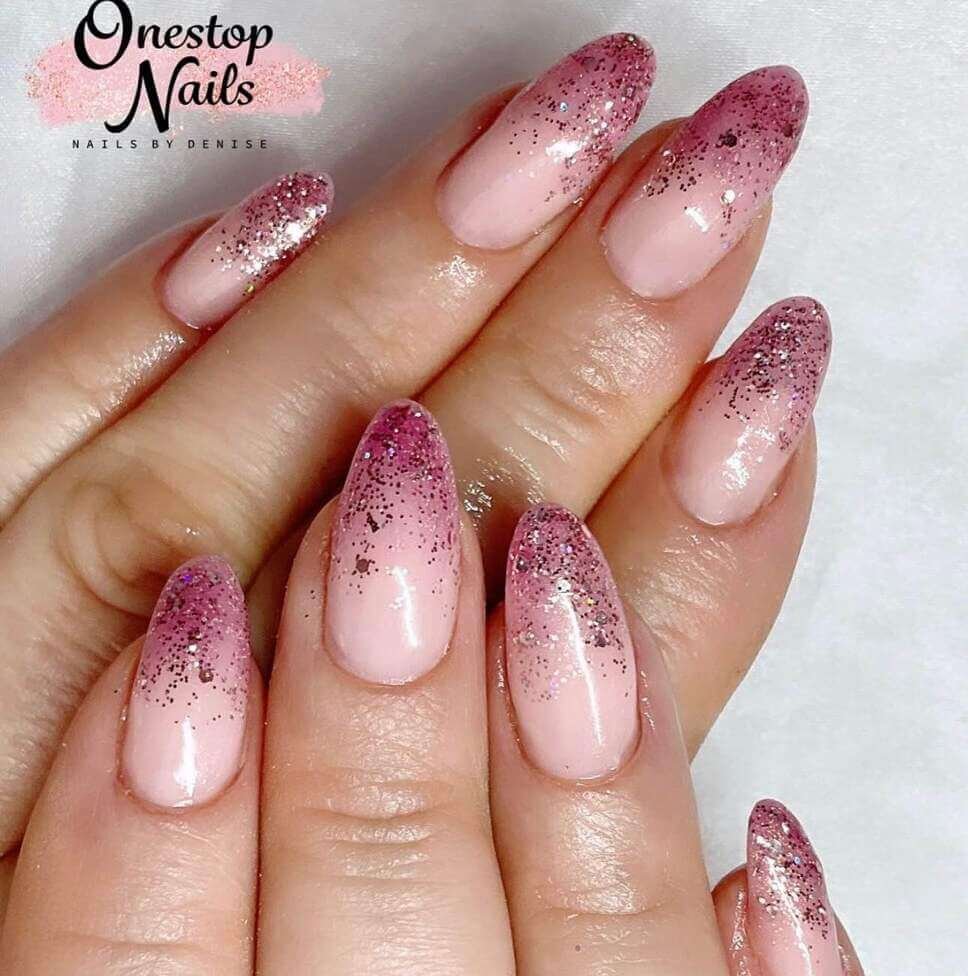 glitter new year nail designs 