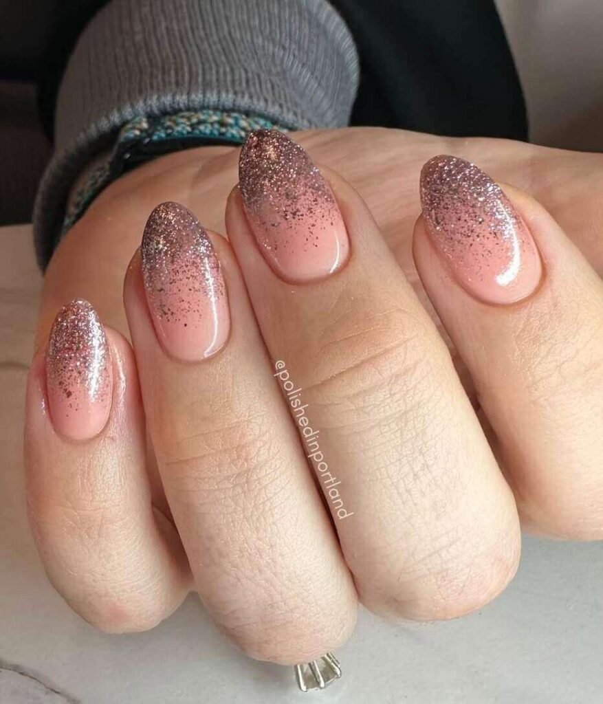 glitter new year nail designs 