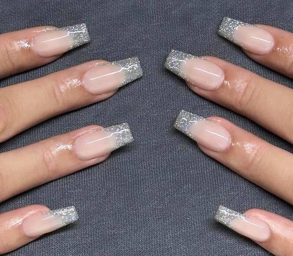 glitter new year nail designs 