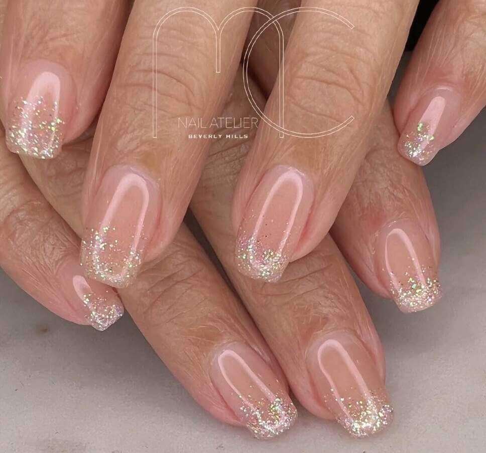 glitter new year nail designs 