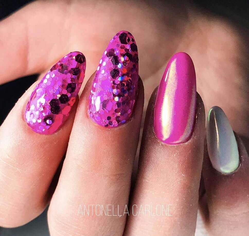 purple party nail designs