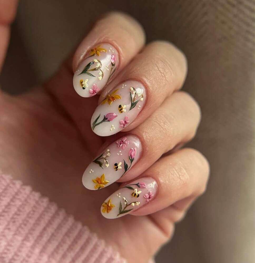 floral nail designs 