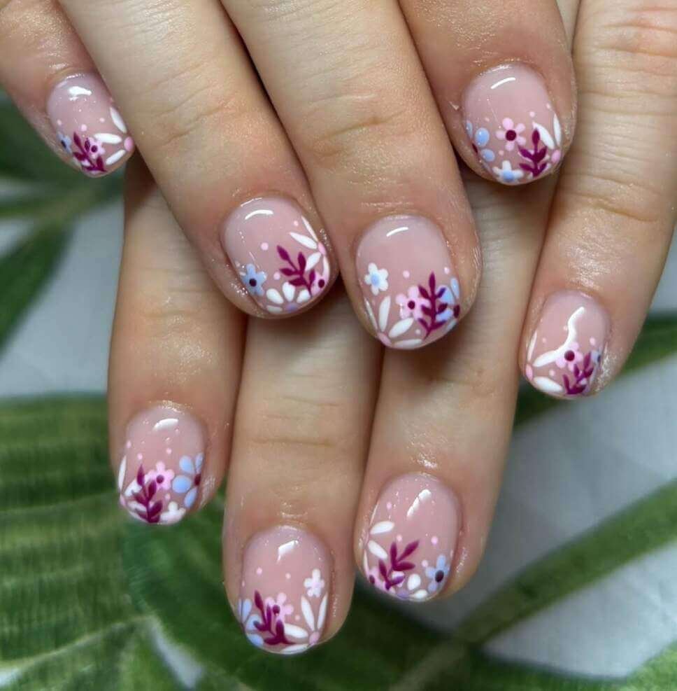 floral nail designs 