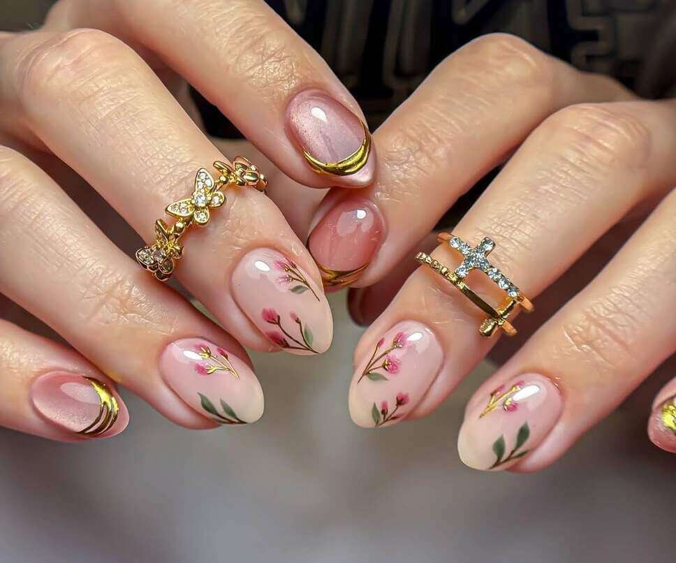 floral nail ideas