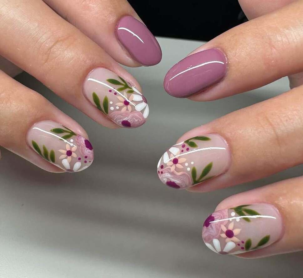 floral nail designs 