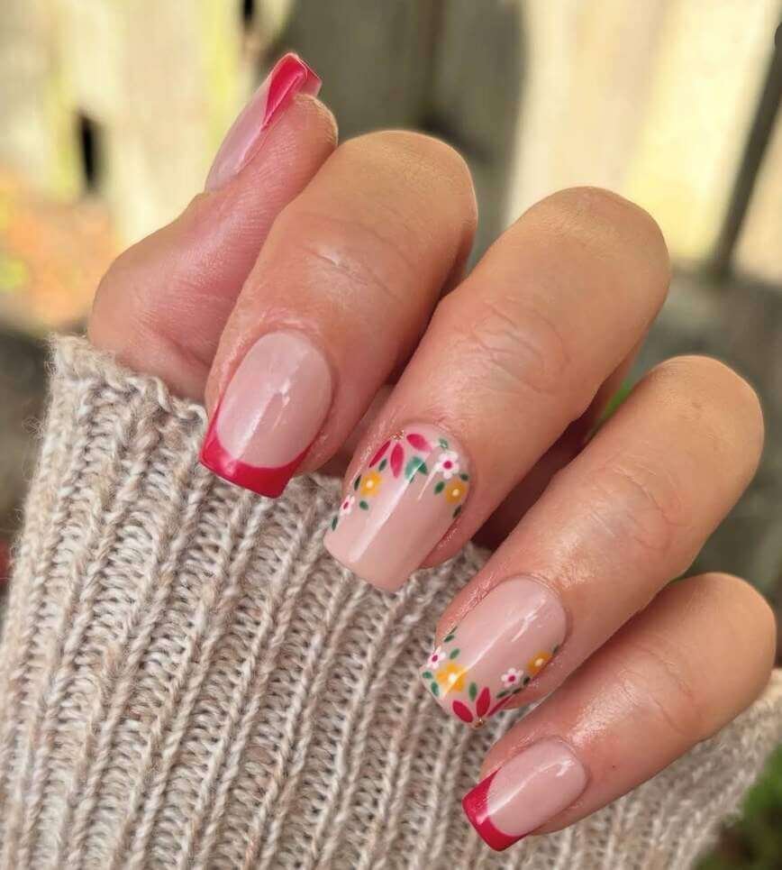 floral nail designs 