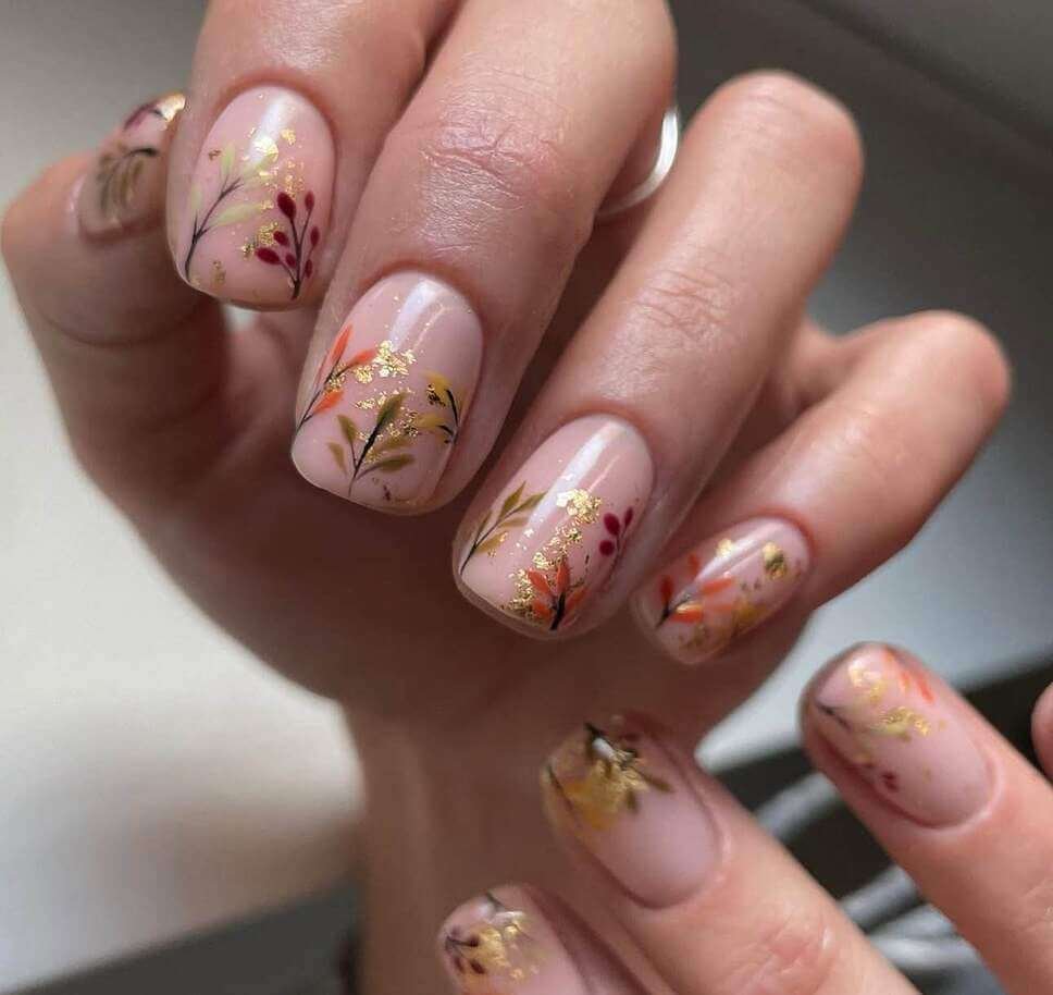 floral nail designs 