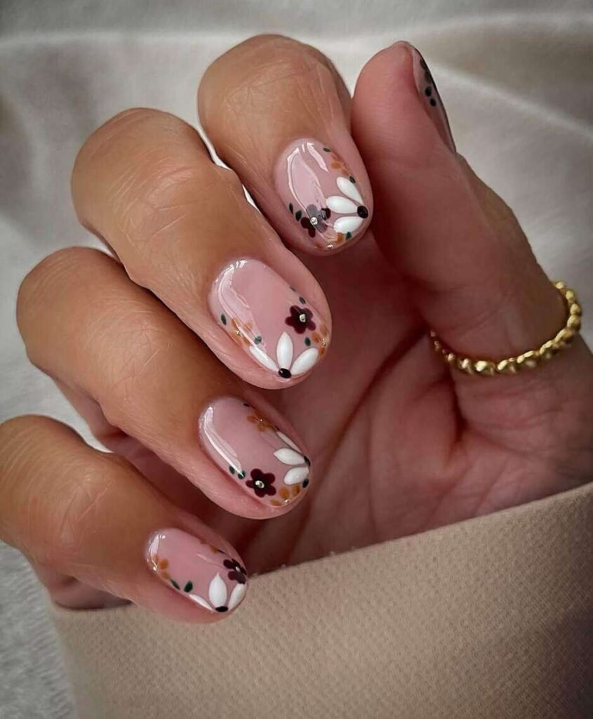 floral nail designs 