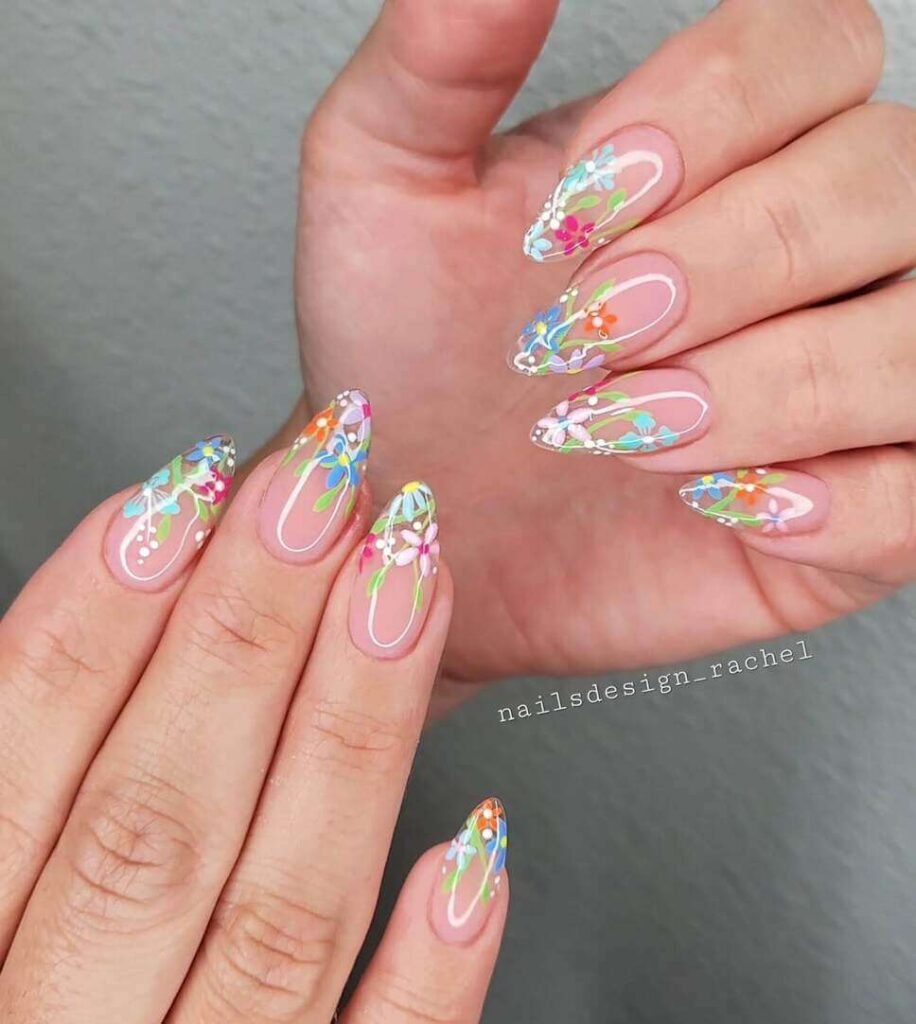 floral nail designs