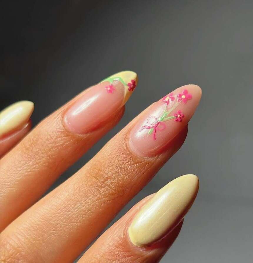floral nail designs 